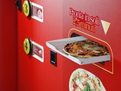 Čerstvě upečená pizza z automatu