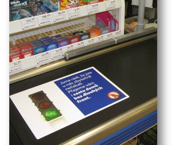 Polep pokladního pásu