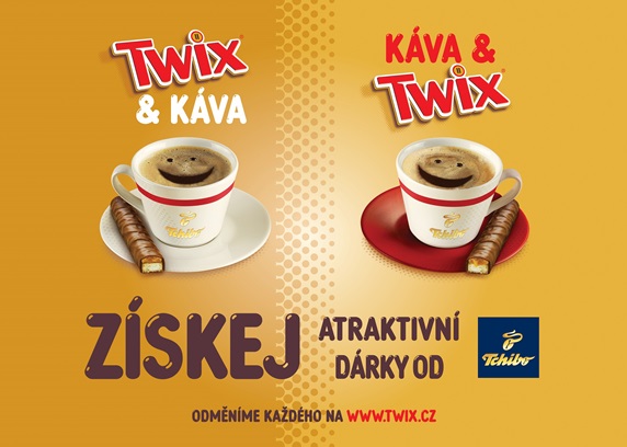 Twix se v české kampani propojuje s Tchibem