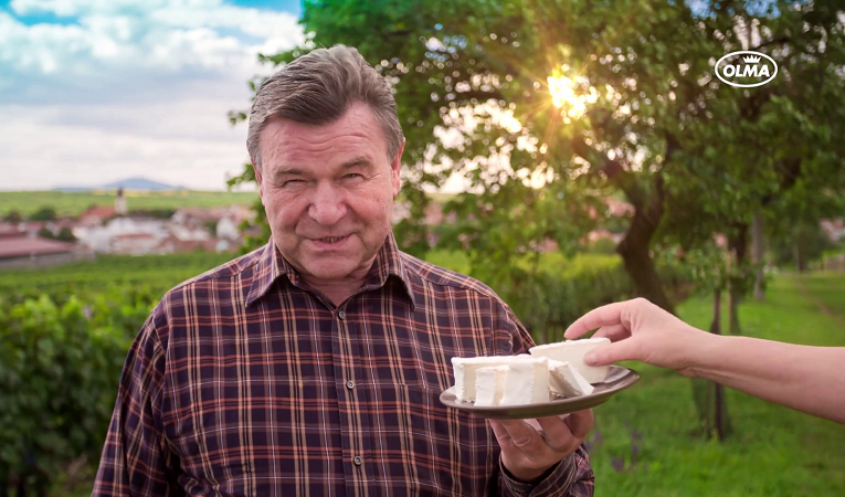 Tváří kampaně sýru Olmín je Václav Postránecký