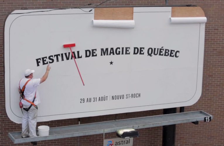Kouzelné billboardy na Quebec City Magic Festival