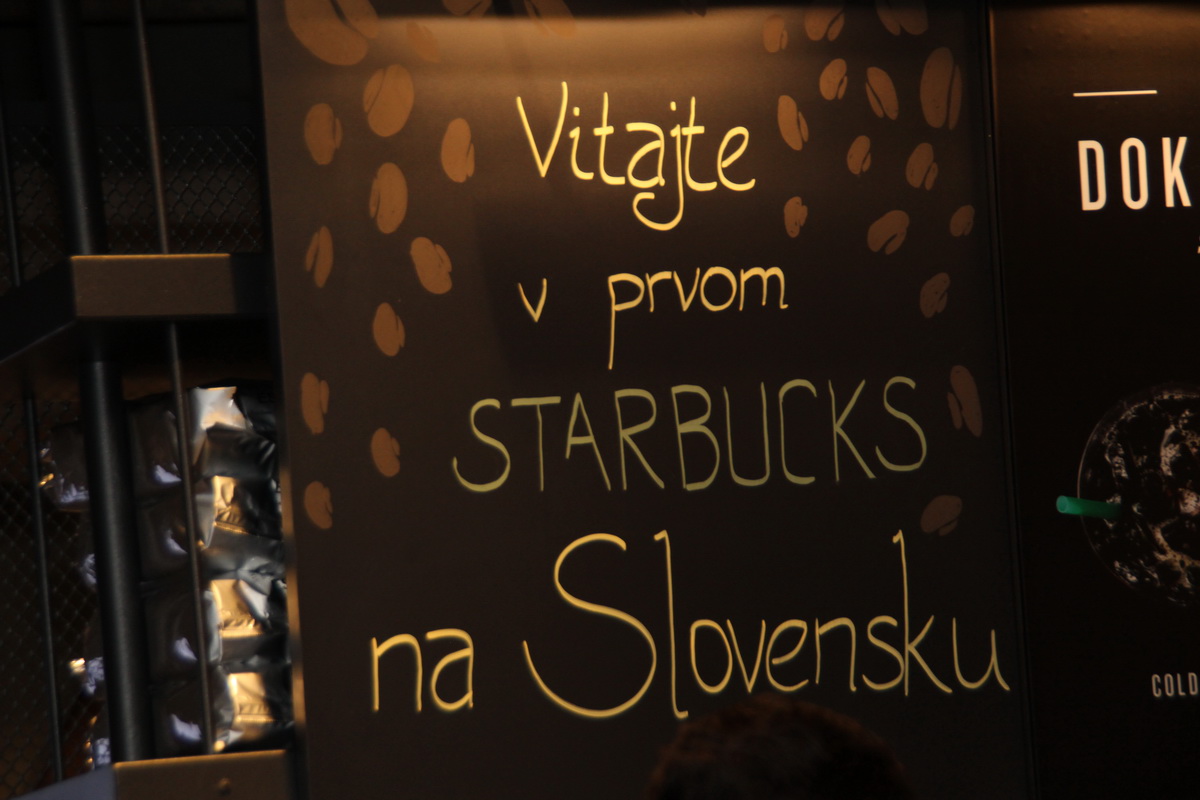 Starbucs -Bratislava - tabule