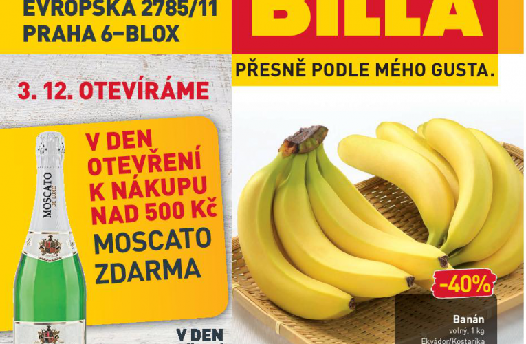 BILLA se vrací na pražský „Kulaťák“ – na Praze 6 otevře novou prodejnu kvalitních a čerstvých potravin