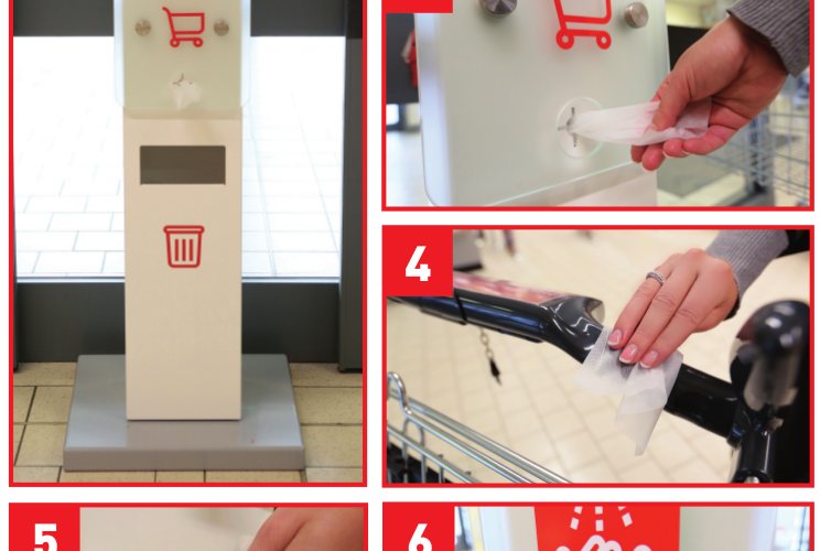 Kaufland myslí na zdraví svých zákazníků zavedením hygienických stanic