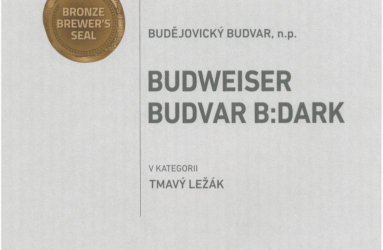 Budějovický Budvar získal dvě medaile v soutěži „Zlatá pivní pečeť“