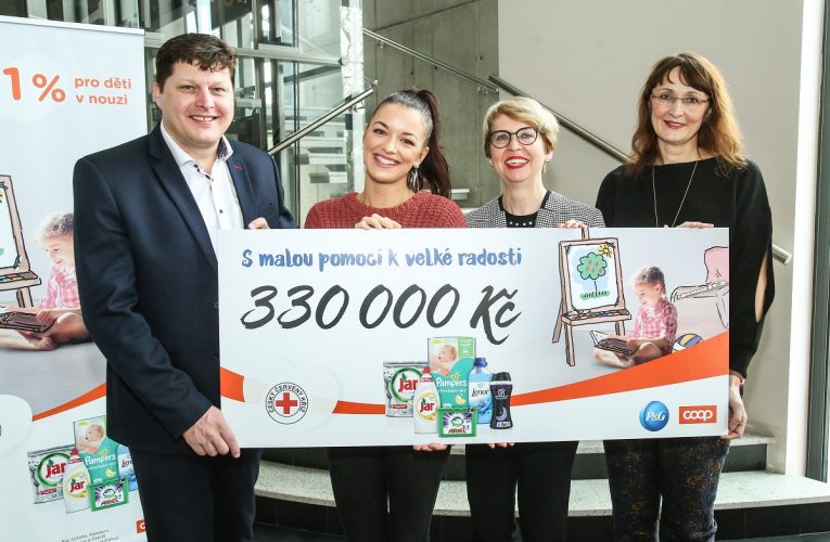 Český červený kříž díky projektu Procter & Gamble a COOP opět zajistí útulnější domov dětem v azylových domech