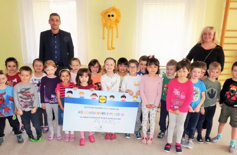 MŠ Běhounkova v Praze 13 získala od Lidlu 74 000 korun