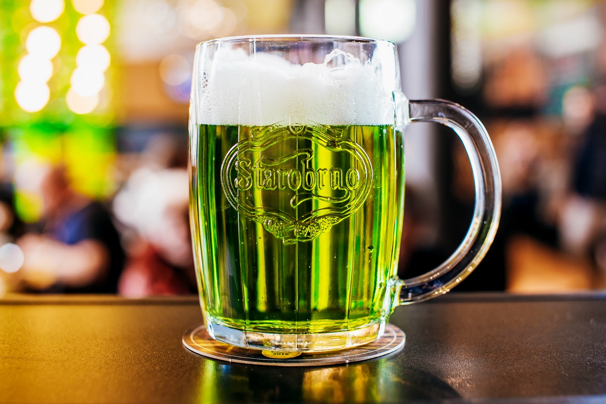 Kde se čepuje zelené pivo?