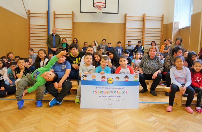 ZŠ Cimburkova v Praze 3 získala od Lidlu 111 750 korun