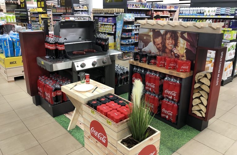 Interaktivní shop-in-shop pro kampaň Grilujeme s Coca-Colou