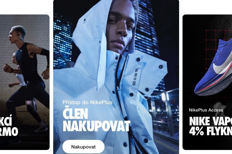 Nike spouští nákupní aplikaci Nike App v České republice