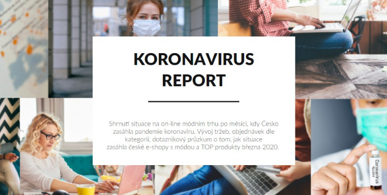 Měsíc on-line módního trhu s koronavirem