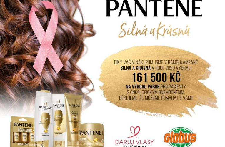 Značka Pantene věnuje nadačnímu fondu Daruj vlasy 161 500 Kč  na výrobu paruk pro ženy, které o své kadeře přišly