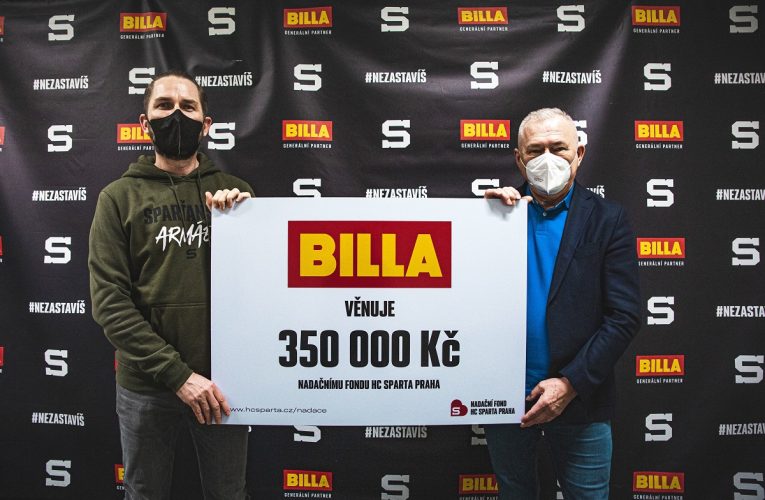 BILLA opět podpořila Nadační fond HC Sparta