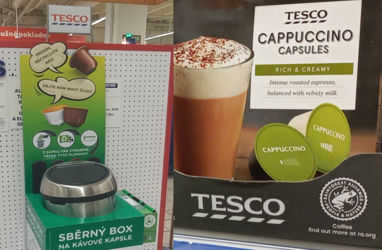 Tesco spolupracuje s Nestlé ve sběru kávových kapslí