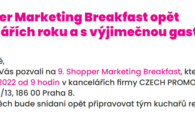 9. SHOPPER MARKETING BREAKFAST 20.9.