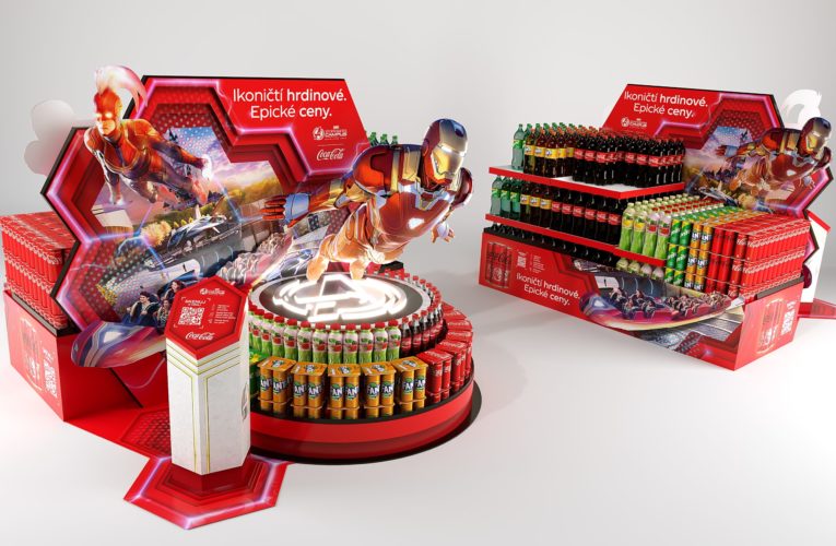 Hrdinové Marvelu vyzývají k soutěži v in-store kampani Coca-Cola