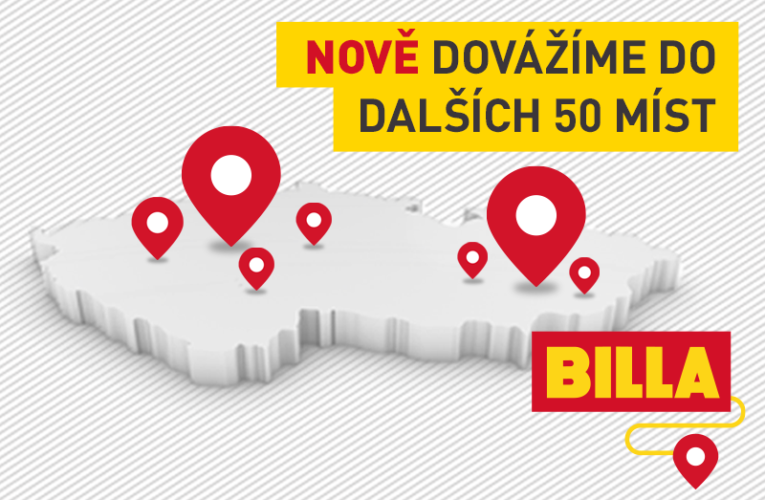 E-shop BILLA rozšiřuje závozovou oblast o 88 000 domácností. Nabízí i širší sortiment, zejména čerstvých potravin