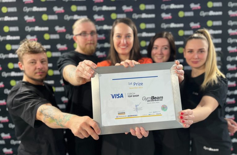 GymBeam Fitness Hub získal ocenění Visa Czech Top Shop!