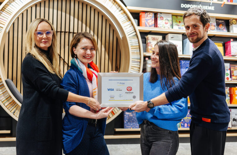 Martinus si převzal prosincové ocenění Visa Czech Top Shop za svůj koncept knihkavárny