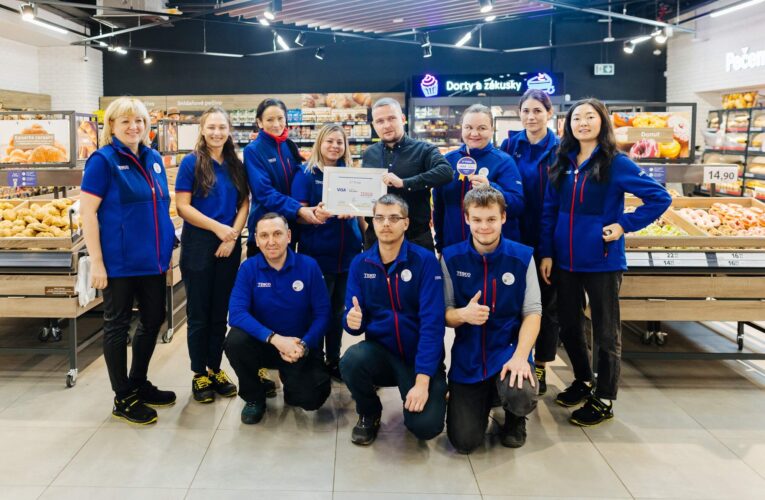 Visa Czech Top Shop 8/2024 – Video z předávání v prodejně Tesco v Praze