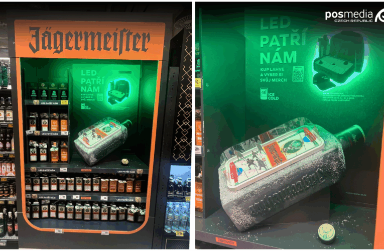 Agentura POS Media vytvořila pro Jägermeister výjimečné instorové vystavení