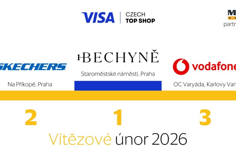 Výherci soutěže Visa Czech Top Shop za měsíc únor