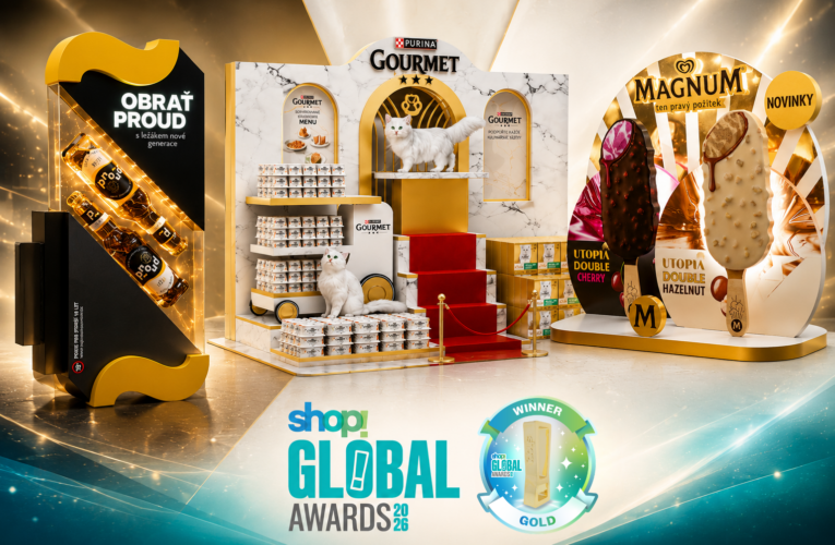 Agentura POS Media získala třikrát zlato v soutěži Shop! Global Awards 2026
